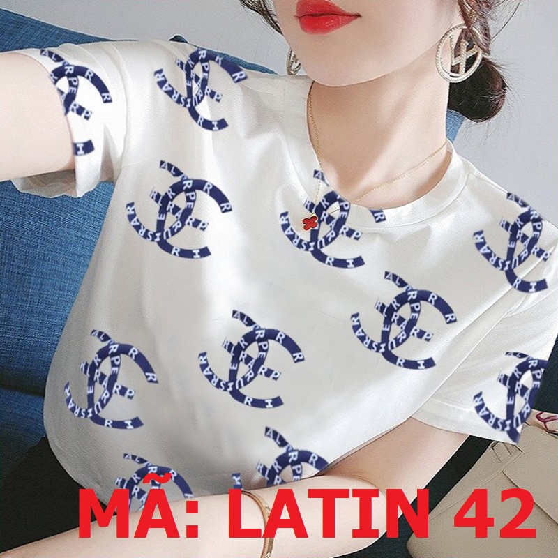 Áo Lụa Pháp  đủ size có #bigsize đến 90kg - Họa tiết SÀ NEO CHỮ- CÓ HÌNH CHỤP THẬT