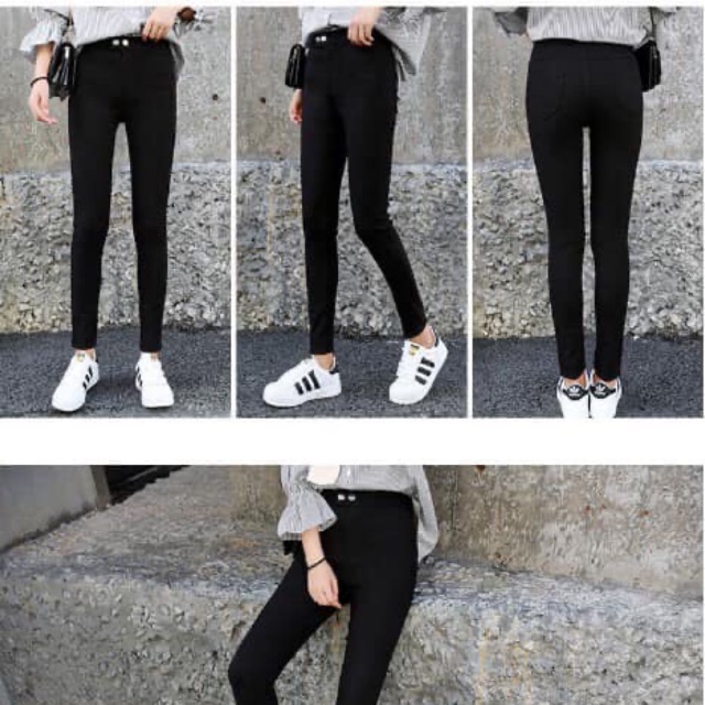 Quần skinny cạp cao
