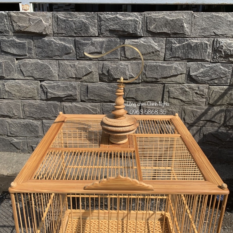 Viên bi gắn nóc lồng chào mào, phụ kiện trang trí lồng chim cao cấp