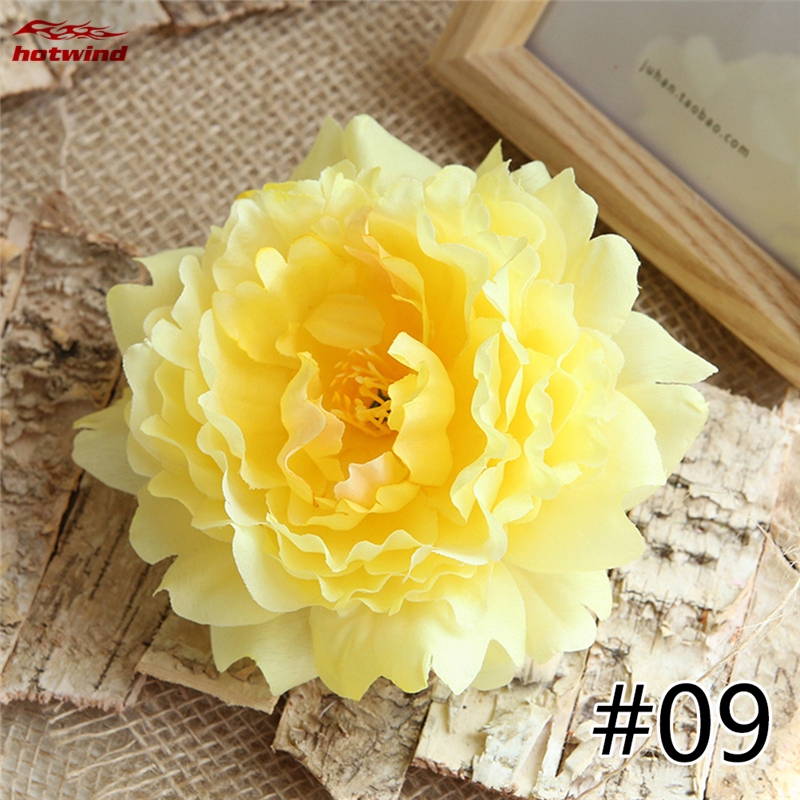 HW Hoa Mẫu Đơn Giả 13cm Trang Trí Đa Năng