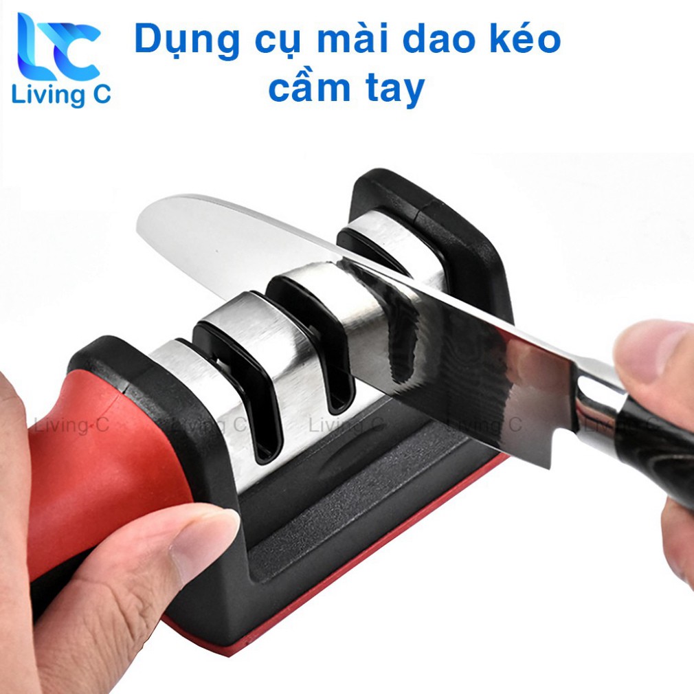 Dụng cụ mài dao kéo 3 cấp độ cầm tay mài dao nhanh bén siêu tiện lợi