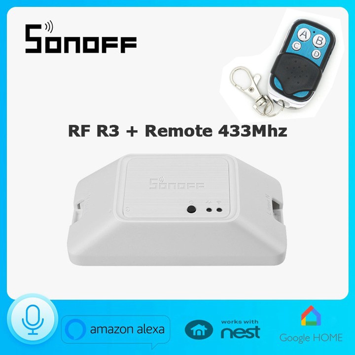 Sonoff Basic RF R3 công tắc wifi thông minh điều khiển từ xa qua điện thoại