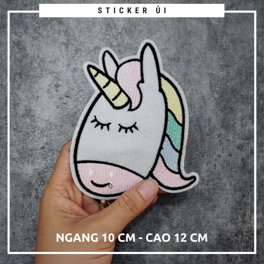 Sticker ủi áo Cao cấp - CÓ SẴN KEO ỦI - sticker vải dùng làm miếng vá áo, phụ kiện trang trí quần áo, balo, giày, nón