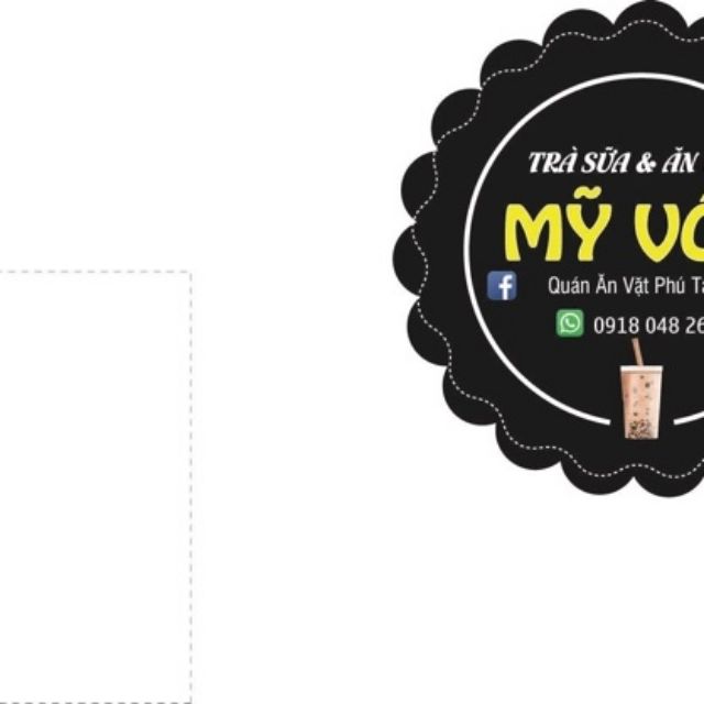 Tem dán ly trà sữa