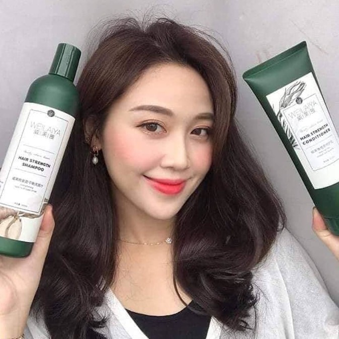 Cặp dầu gội gừng trắng 400ml + dầu xả gừng trắng 250ml kích mọc tóc Weilaiya Ginger