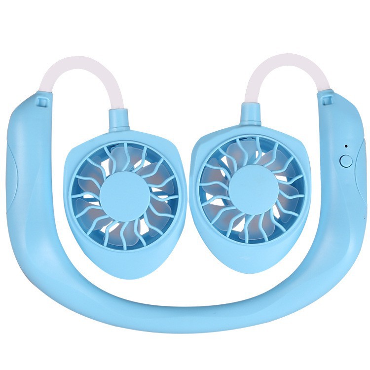 Quạt Mini Pin Sạc Đeo Cổ Thể Thao Xoay 180 độ Siêu Êm Không Ồn, thiết kế an toàn - Giao màu ngẫu nhiên | BigBuy360 - bigbuy360.vn