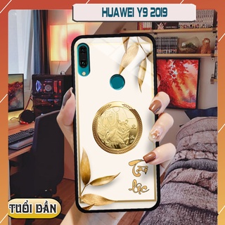 Ốp lưng kính 3d 12 con giáp huawei y9 2019