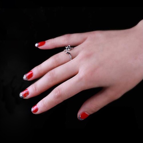 Nhẫn Mạ BạC HìNh MèO ĐíNh Đá Xinh XắN