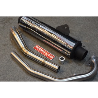 trọn bộ lon pô cbr mọc honda móc pxl luôn cổ 2 khúc  tặng tiêu gắn winner sonic như zin