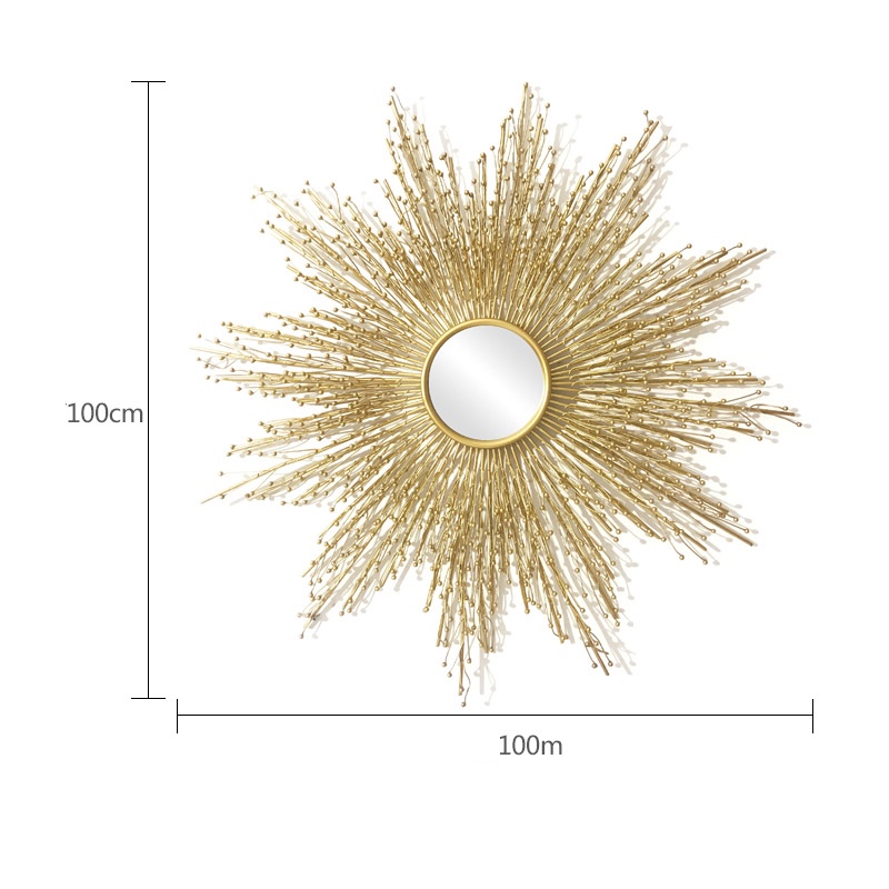 Decor Trang Trí Tranh Sắt Treo Tường Nghệ Thuật , Tranh Decor Trang Trí Gương Hạt Mã 2069