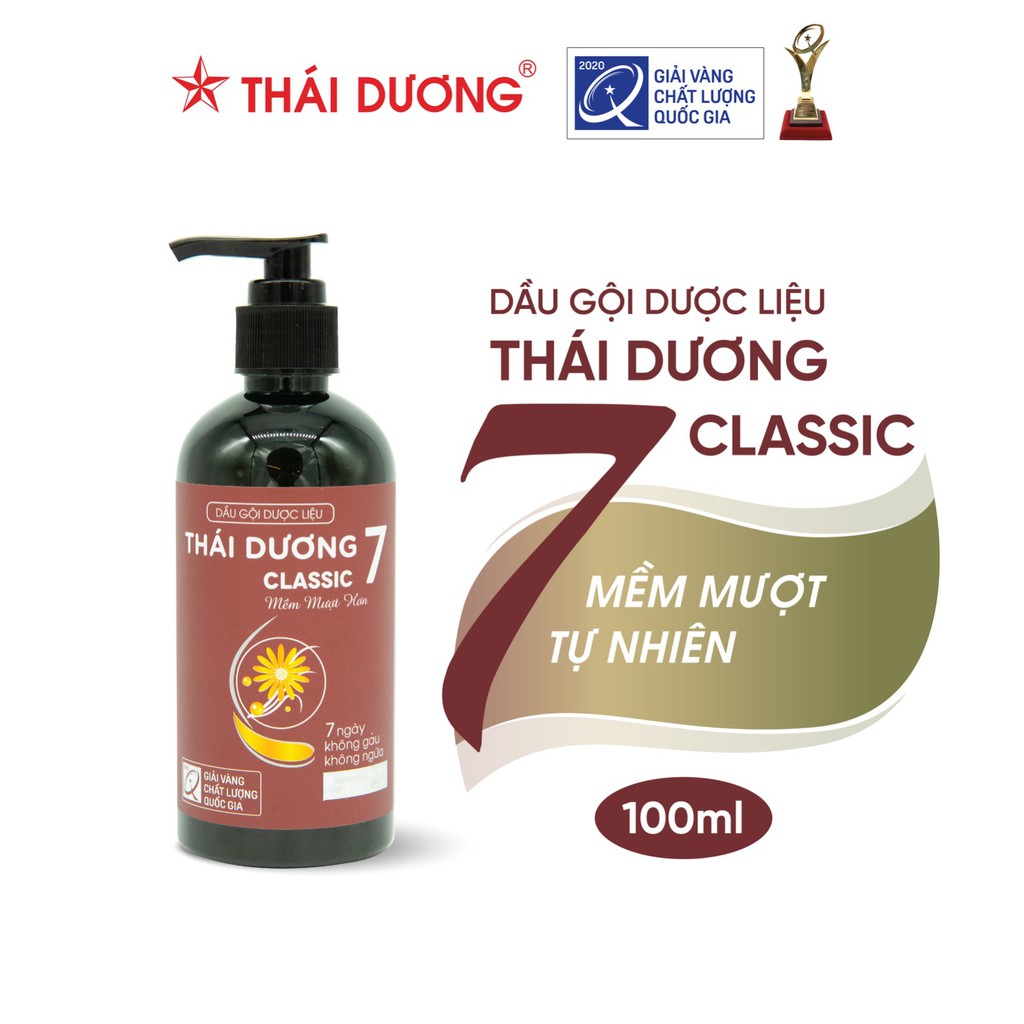 Dầu gội dược liệu Thái Dương 7 Classic 100ml - Sao Thái Dương