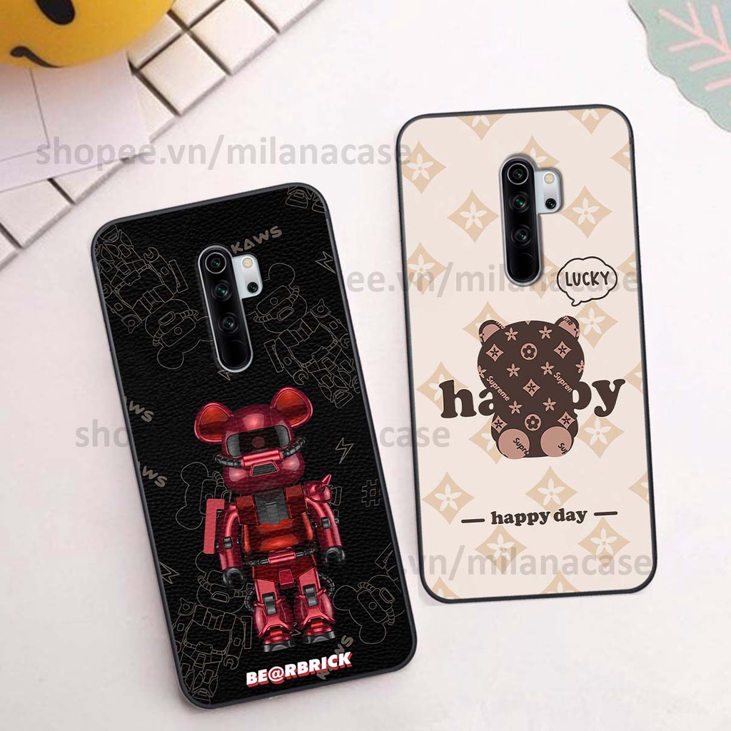 Ốp Xiaomi Redmi Note 8 / Note 8 Pro gấu be@rBrick gấu Teddy Kaws siêu đẹp, phong cách, cá tính