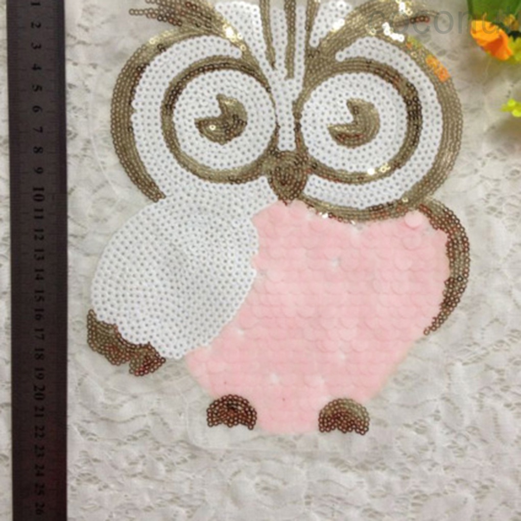 Miếng dán quần áo hình hoạt hình đính kim sa lấp lánh