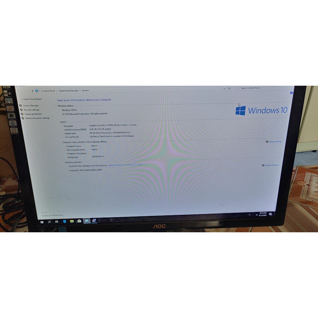 Thùng cpu i7-4770s thế hệ 4 HDD 500G, ram 8GB, main asus | BigBuy360 - bigbuy360.vn