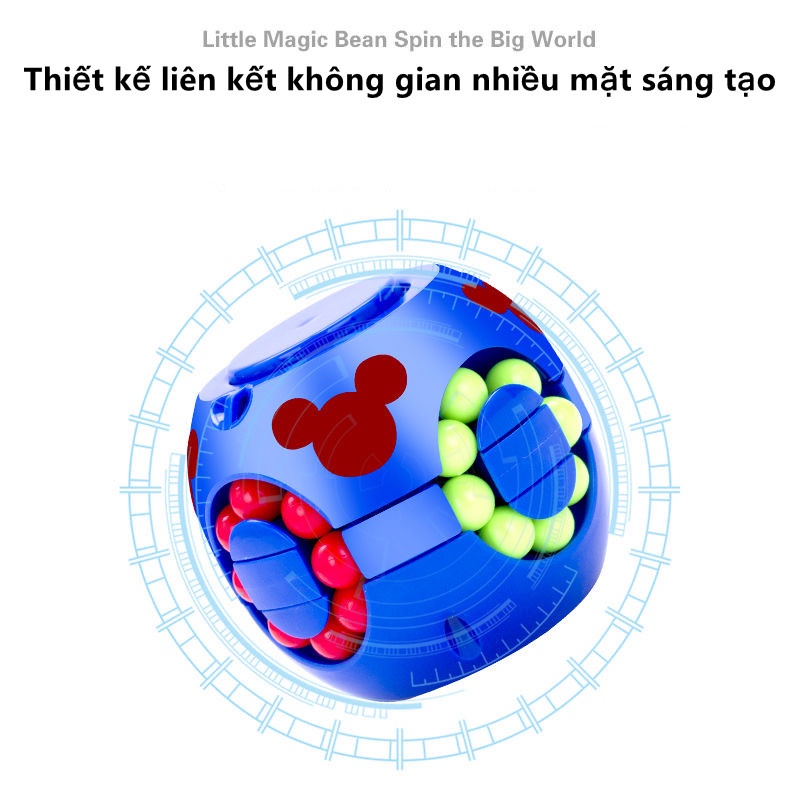 Đồ Chơi Rubik Phiên Bản Mới Cách Chơi hoàn toàn mới giúp bé phát triển trí não Fingertip Magic Beans, Rubik Cube, Magi