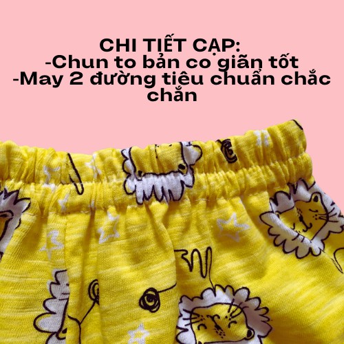 Quần đùi cotton cho bé trai bé gái mặc ở nhà cực đẹp