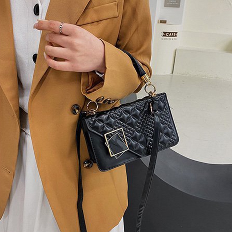 Túi Đeo Chéo Dáng Vuông Nhỏ Phong Cách Hàn Quốc Thời Trang Cho Nữ