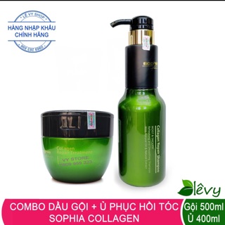 Combo dầu gội + ủ tóc sophia collagen