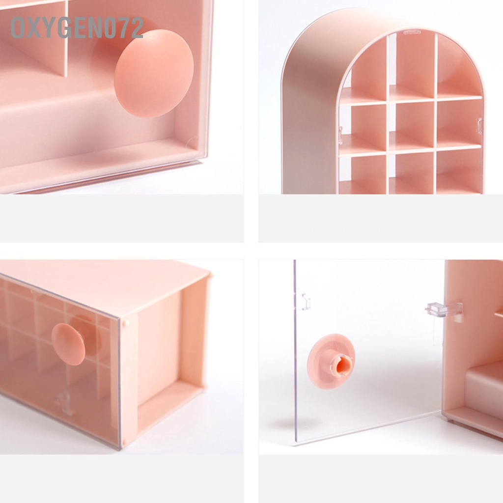 Oxygen072 Hộp đựng son môi 18 Spaces Castle Molding chống bụi ABS - khay đựng son môi có nắp