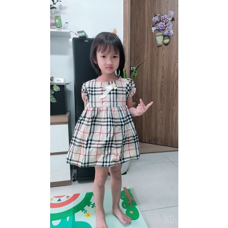 Váy hè cho bé gái, váy đẹp, váy kẻ xinh xắn thoáng mát