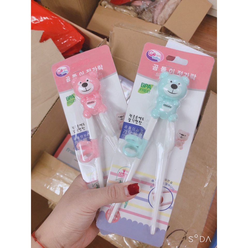Đũa tặp ăn tập gắp cho bé Gb baby Hàn quốc chính hãng