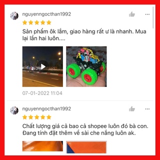 Bạt Che Nắng, Che Mưa Hai Da Xanh Cam Hàn Quốc (Miễn phí may viền đóng khoen)