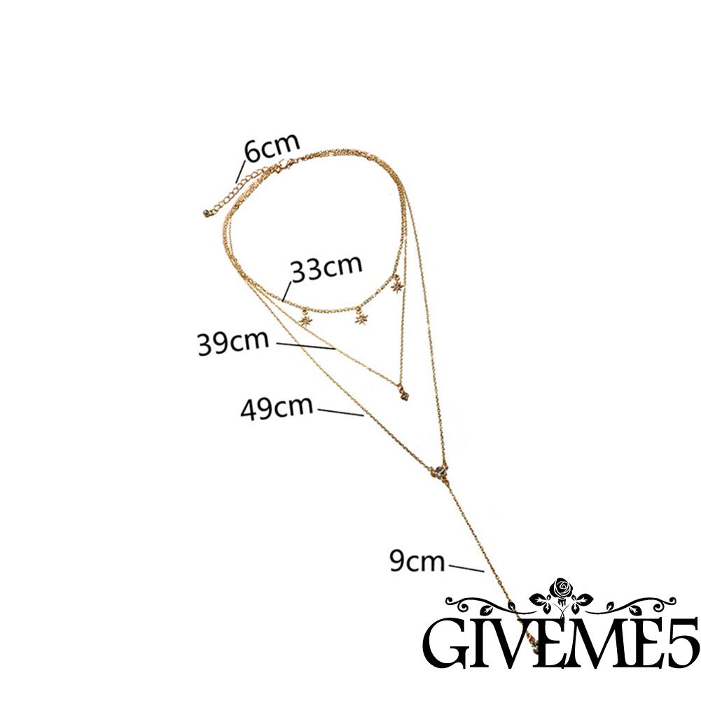 Dây chuyền hợp kim phối nhiều lớp thời trang dành cho nữ