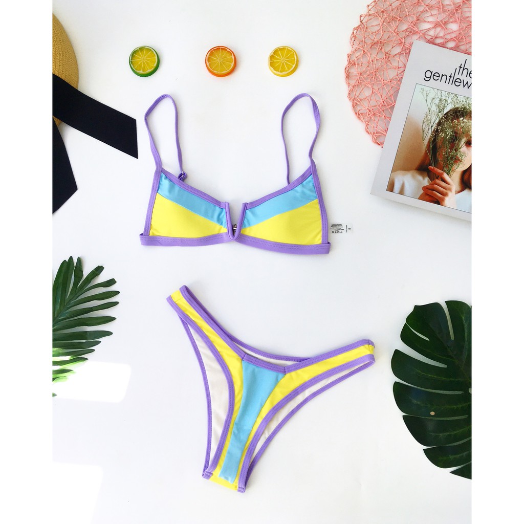 [Mã WASTCOOL giảm 15% tối đa 50K đơn 99K] Bikini sexy phối màu( kèm hình thật) | BigBuy360 - bigbuy360.vn