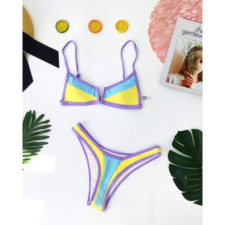 Bikini sexy phối màu( kèm hình thật)