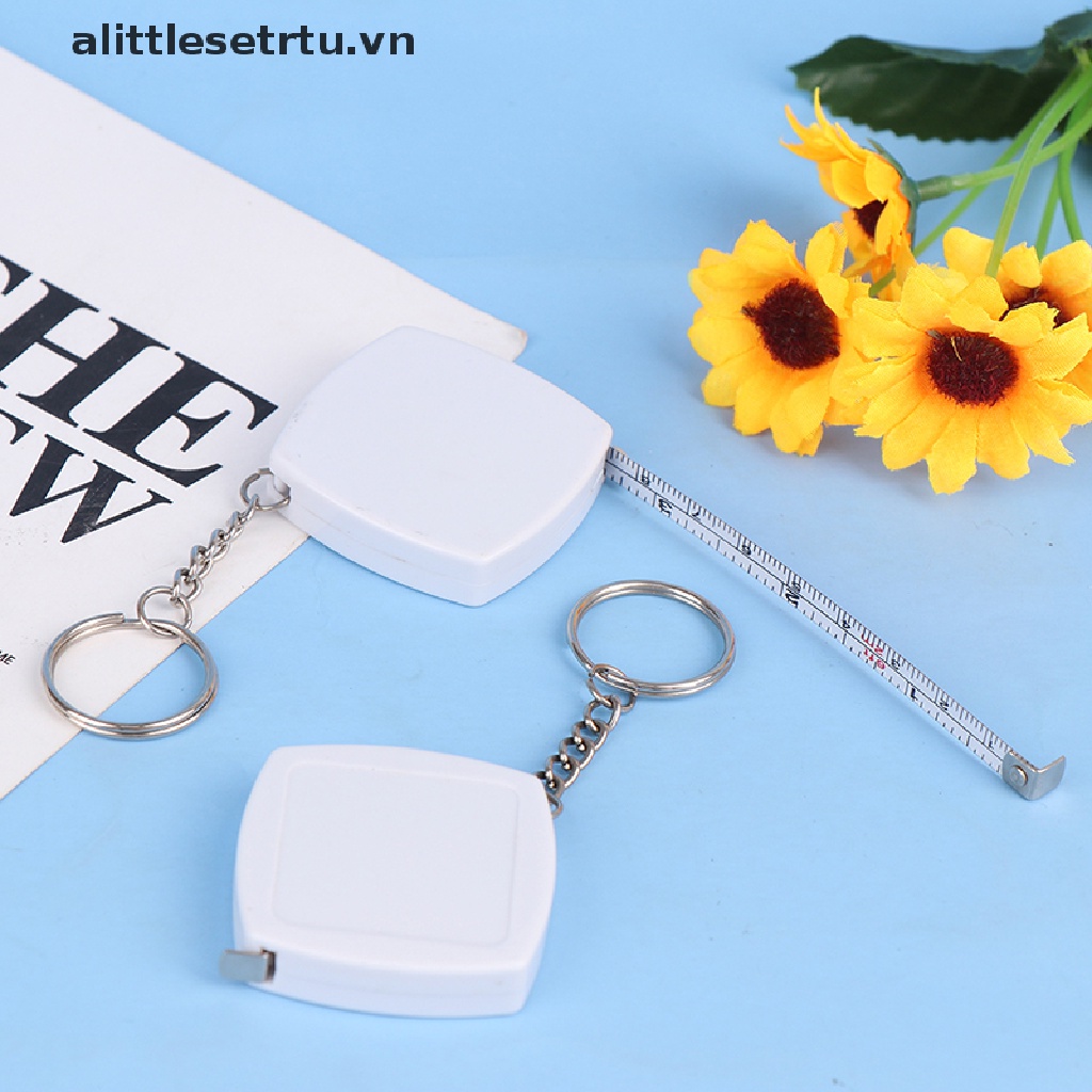 Thước Dây Bằng Kim Loại Dài 2M Có Móc Khóa Tiện Dụng