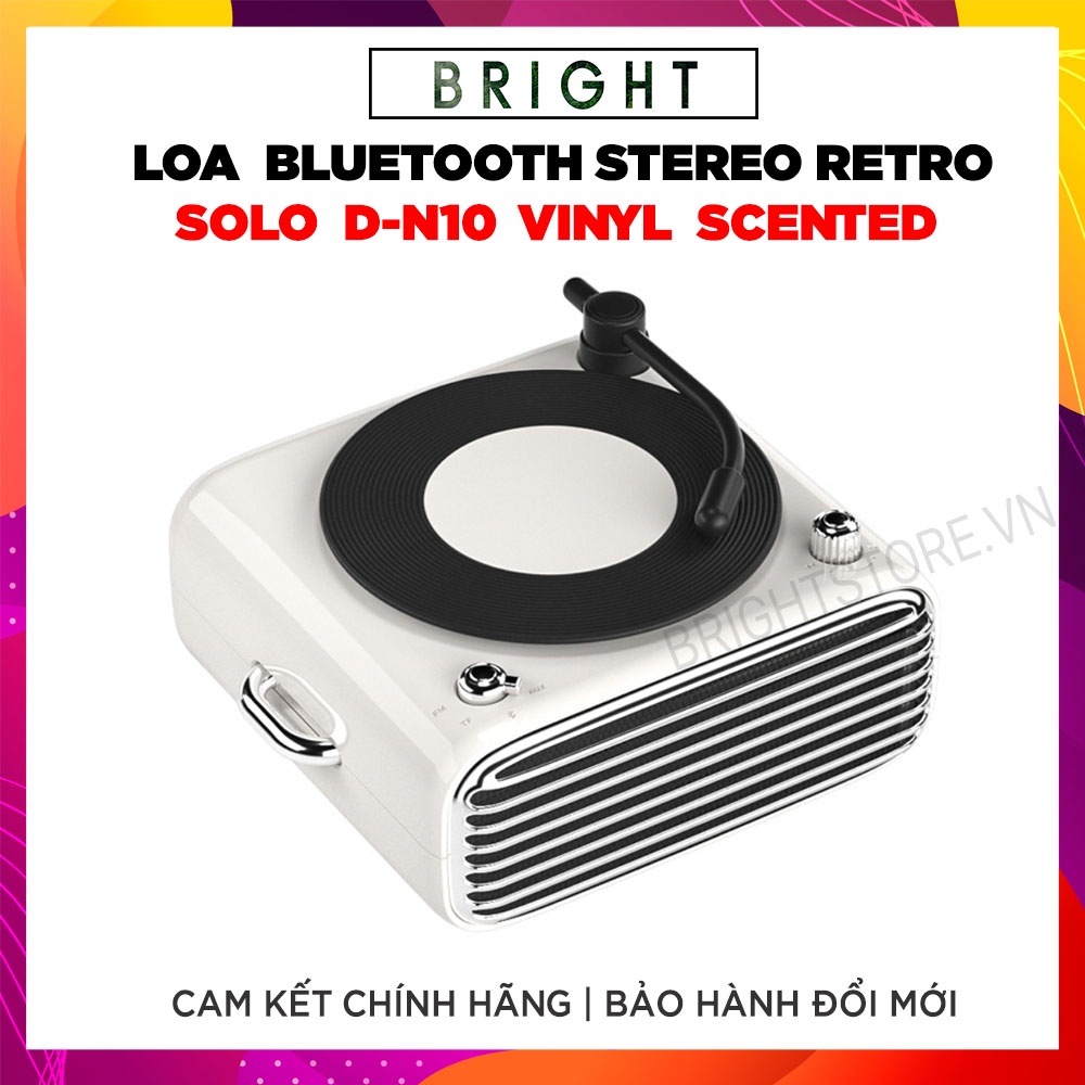 Loa Bluetooth Stereo Retro SOLO D-N10 Vinyl Scented - Hàng Chính Hãng