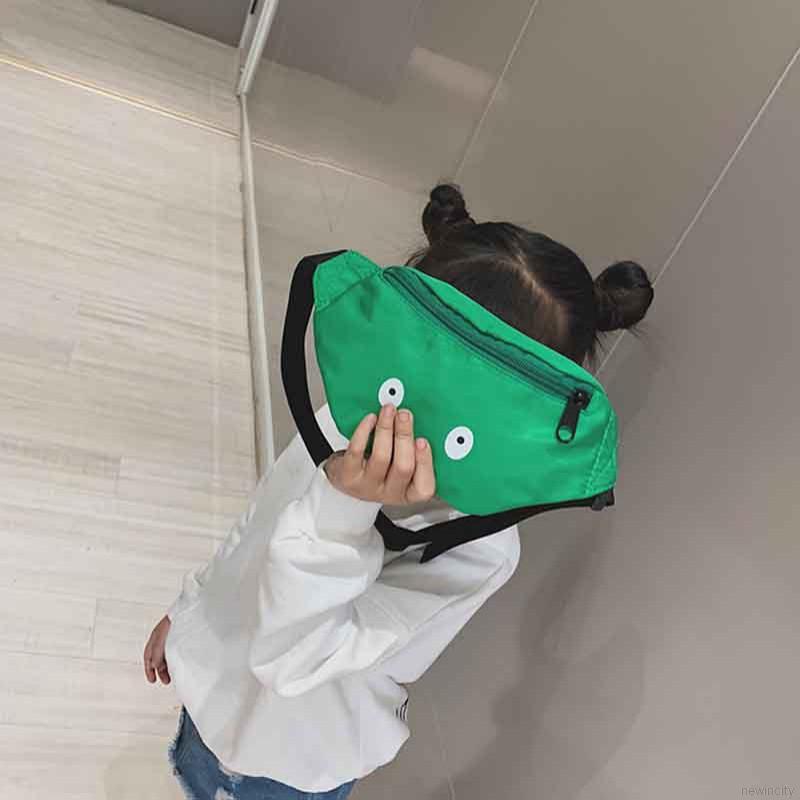 Túi đeo hông bằng vải canvas phong cách Hàn Quốc dành cho bé