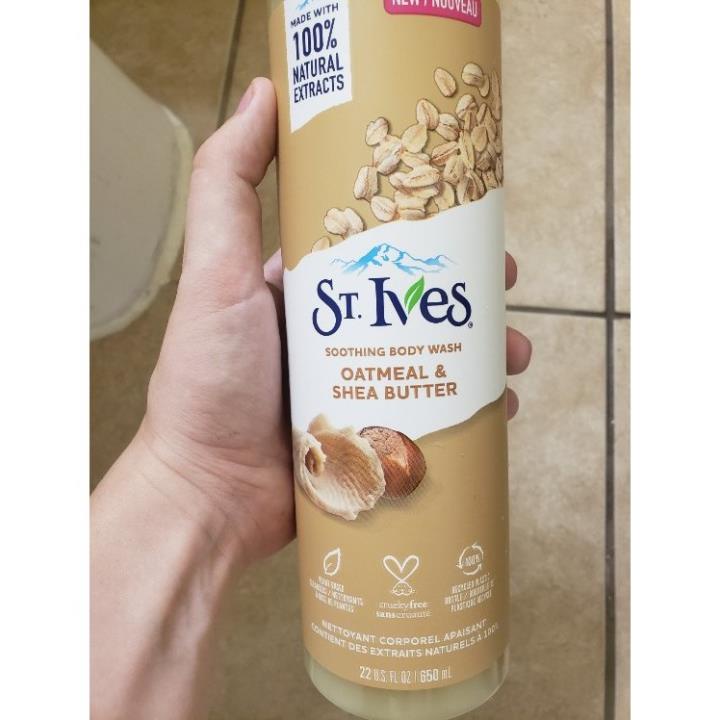 Sữa tắm ST.Ives muối biển,yến mạch bơ, cam chanh 650ml