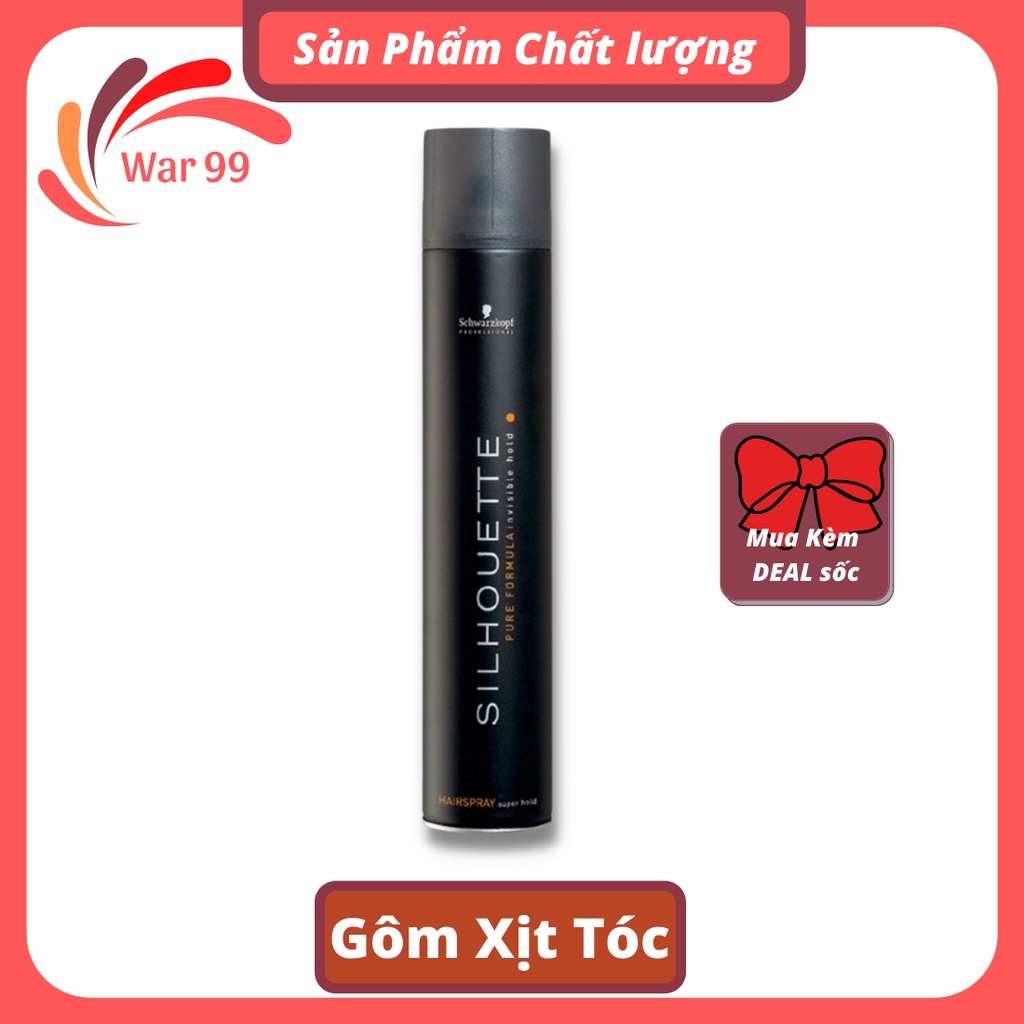 Gôm xịt tóc nam tạo kiểu tóc SILHOUETTE 420ML giữ nếp bóng mượt cao cấp
