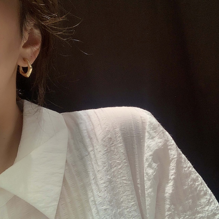 Đôi Khuyên Tai Hình Chữ C Phong Cách Hàn Quốc Thời Trang Cho Nữ