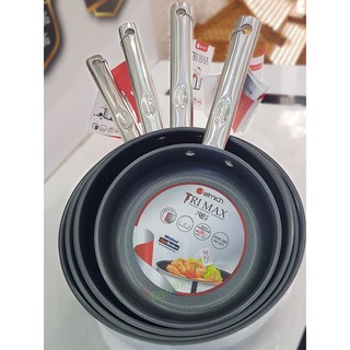 Chảo Inox Chống Dính Elmich 2 Lớp Đáy Liền Tri-Max Xs Size : 20cm-24cm-26cm-28cm, El3751, El3752, El3753, El3754