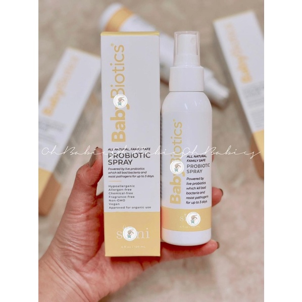 Chai xịt bảo vệ cho bé Babybiotics - Mẫu mới nhất 2021 [OH BABIES]