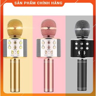 Micro Hát Karaoke kiêm loa Bluetooth Không Dây WS 858 Âm vang |KhanhSky