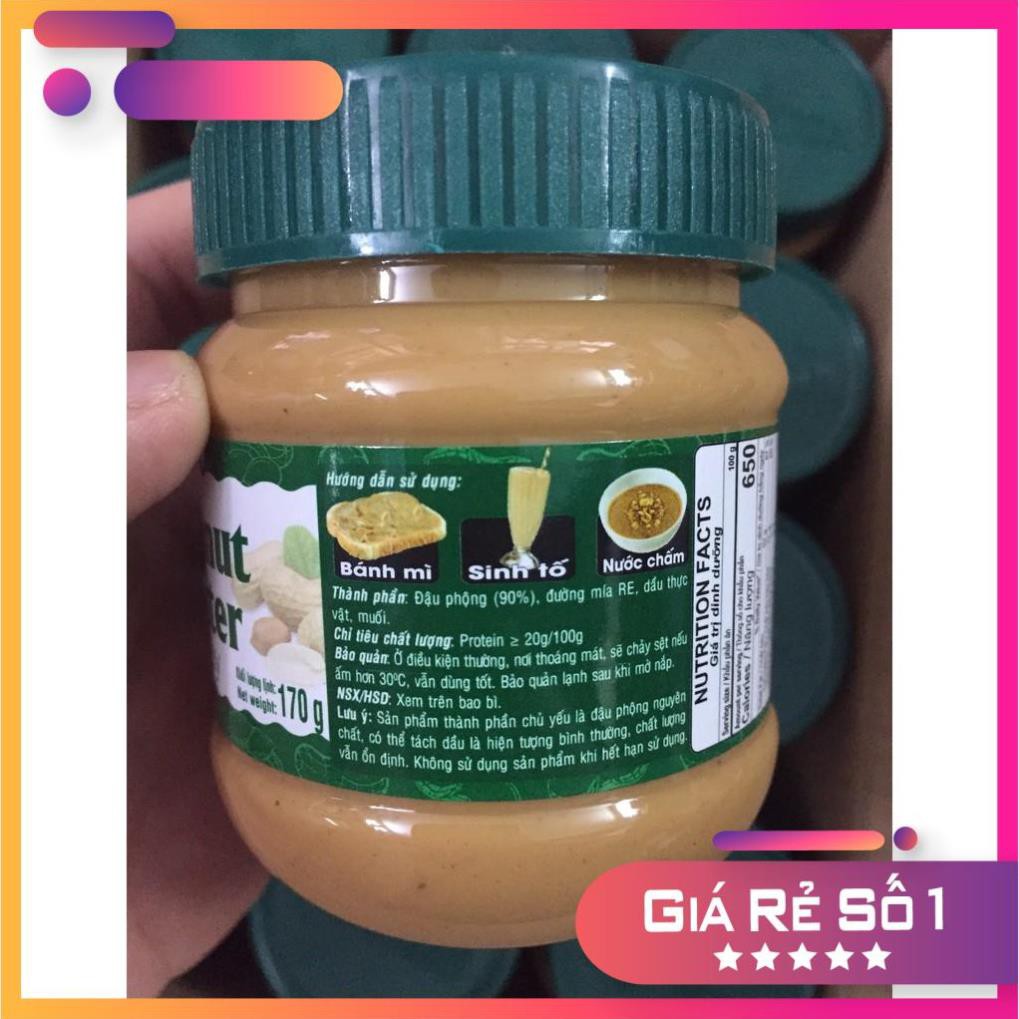 Bơ Đậu Phộng Mịn Golden Farm 170gr Bake Group