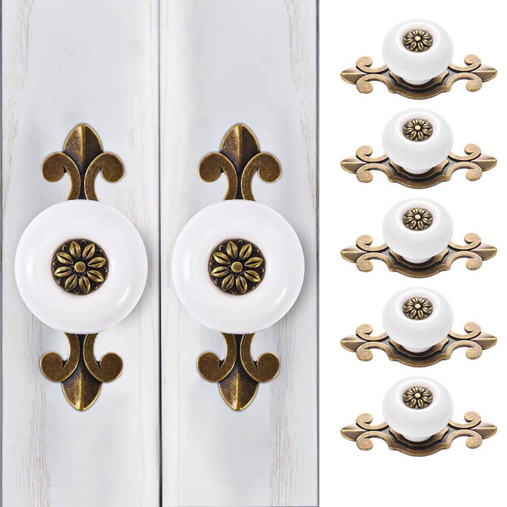 Tay Nắm Cửa Tủ Bằng Hợp Kim Kẽm Phong Cách Vintage