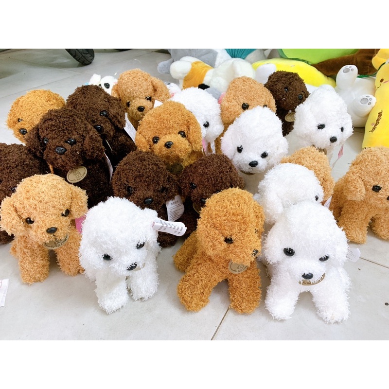 Gấu bông chó Poodle ngồi