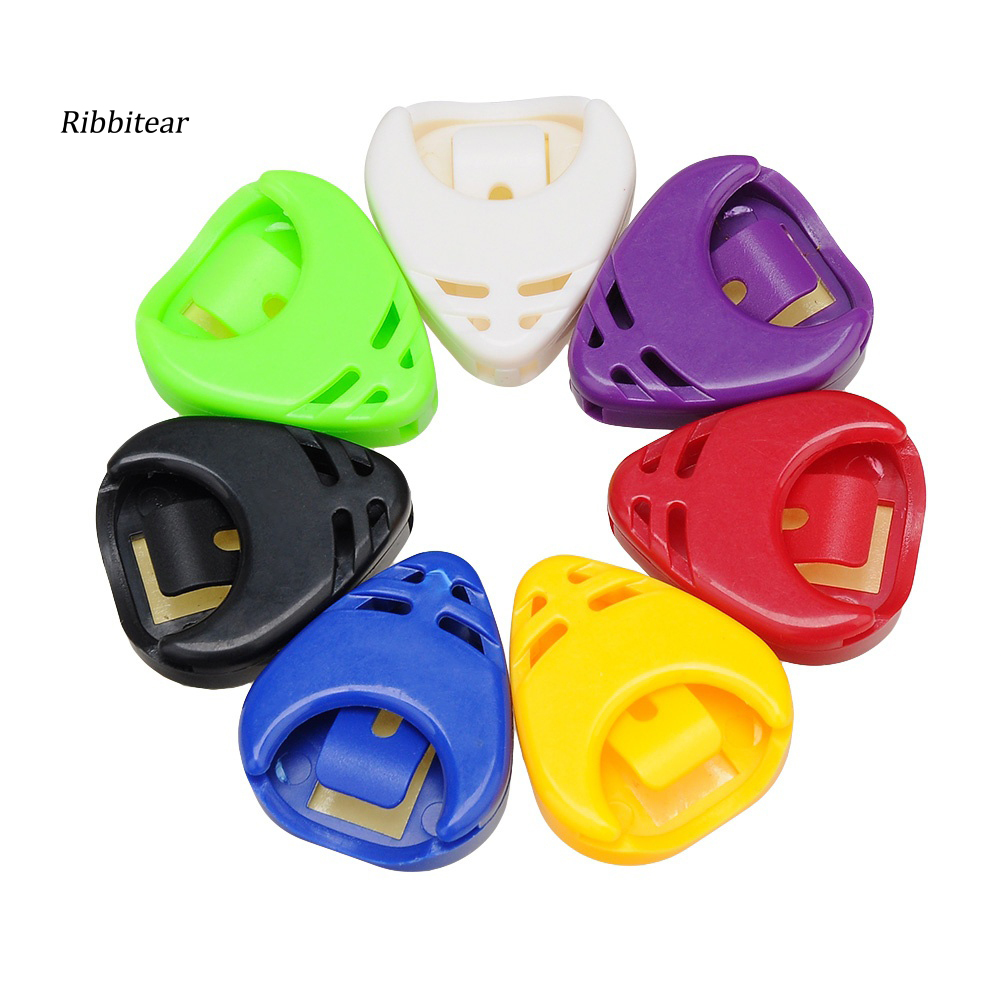 【RBRT】Heart Shape Portable Acoustic Electric Guitar Picks Plectrum Protect Case Cover