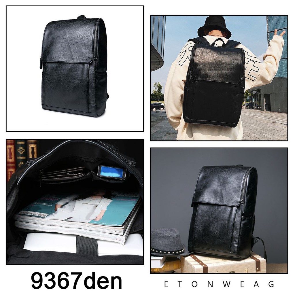 Balo Da Cao Cấp 9367 ĐEN