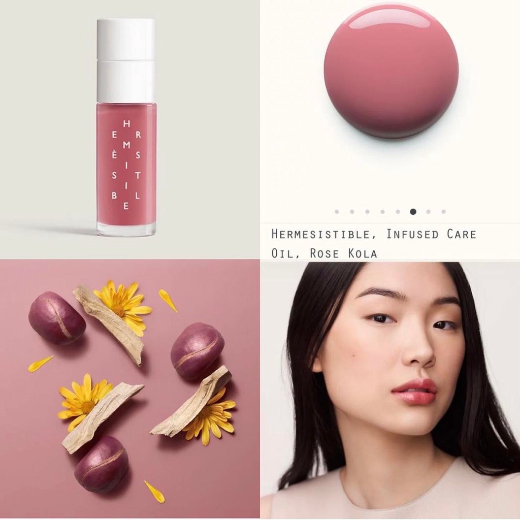 Son dưỡng Hermes Hermesistible Infused Lip Care Oil Colour and Scent - Son dưỡng Hermes lip oil 05 rose kola
