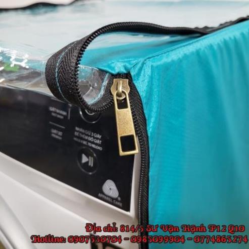 Áo trùm vệ sinh - Bạt Hứng Nước Túi Rửa Máy Lạnh Điều Hoà - Áo trùm Bảo Vệ Túi Bọc Máy Giặt Cao Cấp Vải Tổ Ong