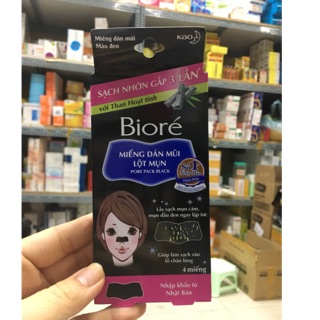 Miếng lột mụn biore hộp 4 miếng