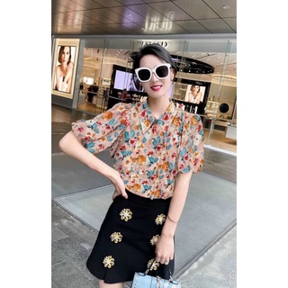 Sơ mi hoa cộc tay