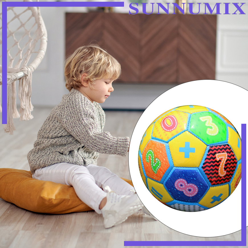 [Sunnimix] Quả Bóng Đá Cỡ 2 Thiết Kế Hoạt Hình Sáng Tạo Cho Trẻ Em Chơi Trong Nhà / Ngoài Trời