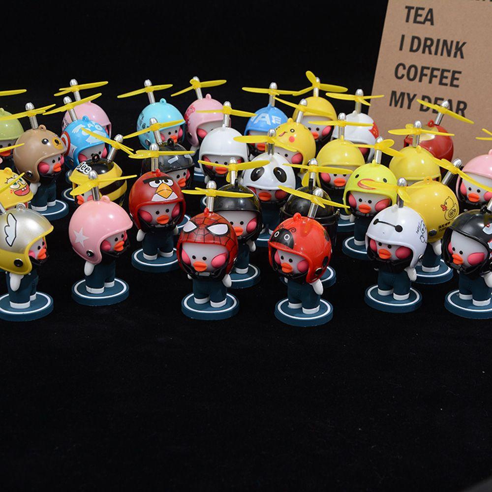 Mô Hình Vịt Hoạt Hình Đội Mũ Bảo Hiểm Độc Đáo