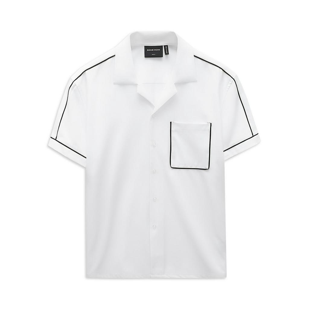 Áo Sơ Mi Nam Coban Contrast Thinline, Chất Vải Cotton Blend Thoải Mái, SM0054-01,SOMEHOW